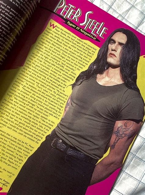 peter steele playgirl|Playgirl August 1995 Peter Steele issue, rare, Type O Negative